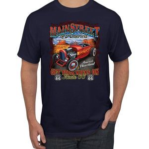 Historic Route 66 Main Street Of America America’s Heartland Tee T-Shirt 4XLT